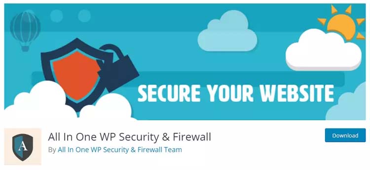 All In One WordPress Security & Firewall Plugin