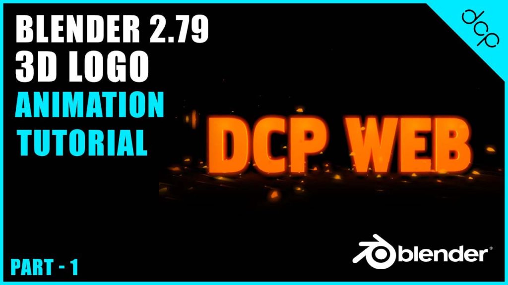 Blender 3D beginners tutorial - 3D animated logo intro - Part 1