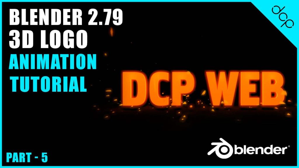 Blender 3D beginners tutorial - 3D animated logo intro - Part 5