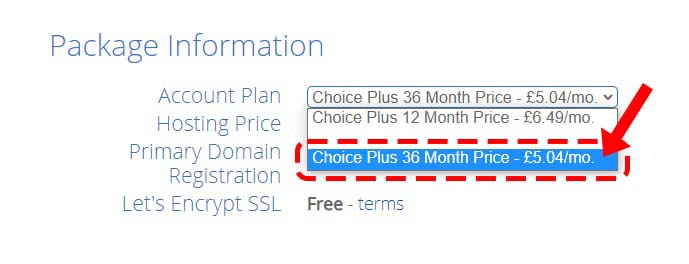 Bluehost 36 month shared hosting plan