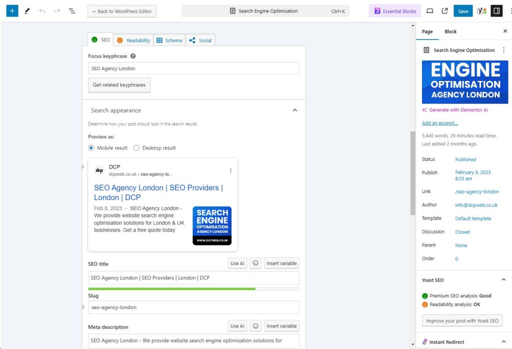 Can Yoast SEO help me optimise my website pages?​