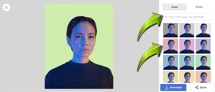 Change image background colour