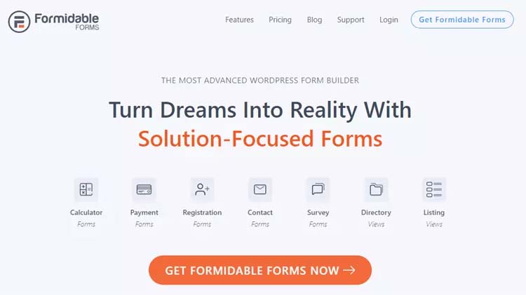 Formidable Forms Plugin