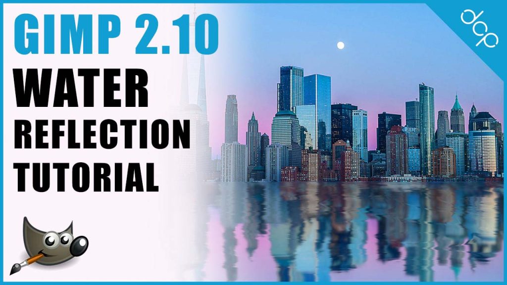 How to add water reflection to an image using GIMP 2.10