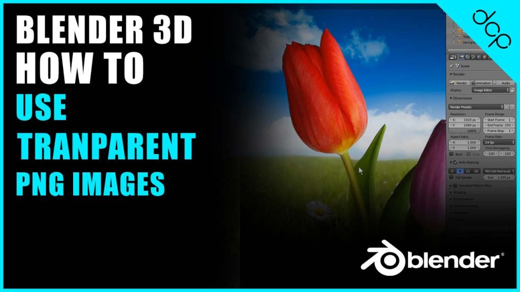 How to use transparent PNG image in Blender