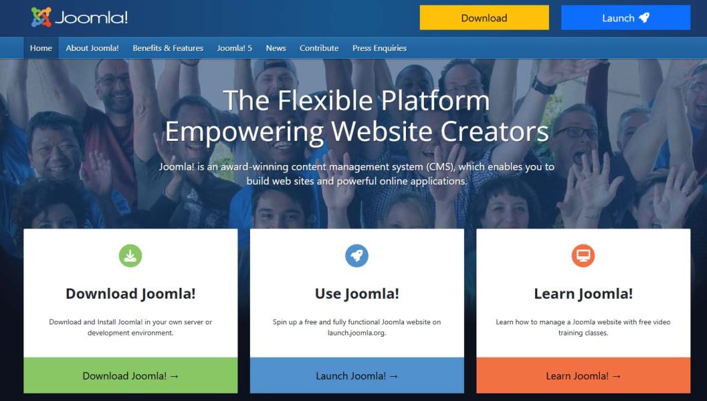 joomla web design platform