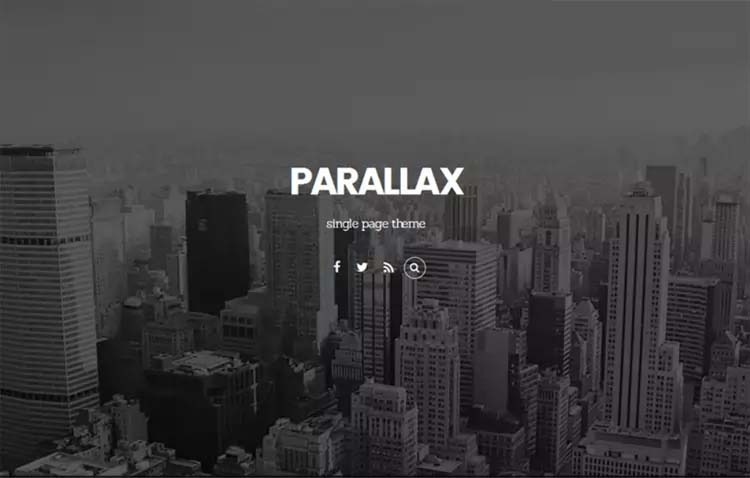 Parallax WordPress Theme