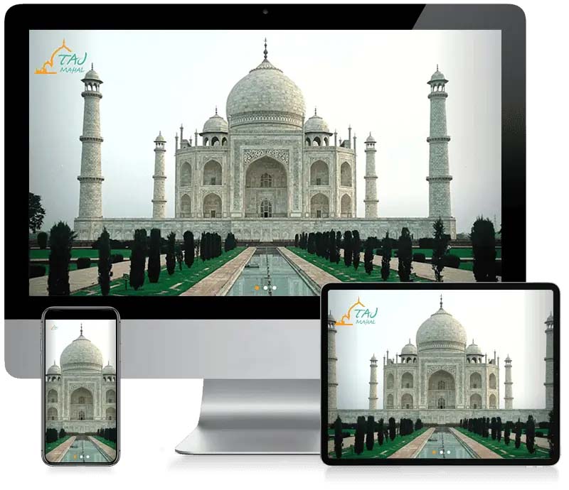 Taj Mahal Agra - Travel Company Web Design