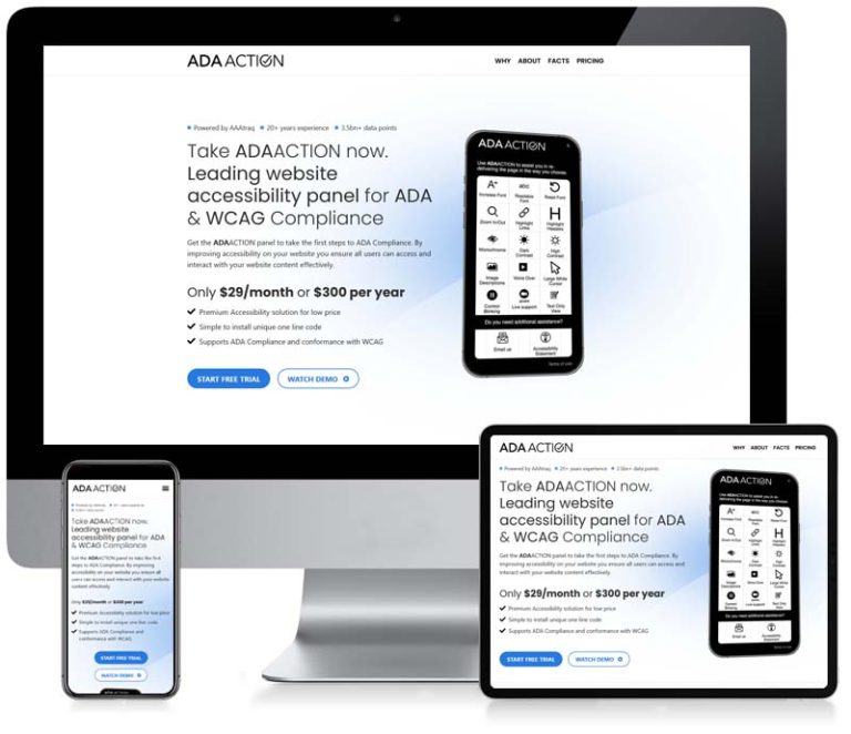 ADA ACTION - WordPress Web Design