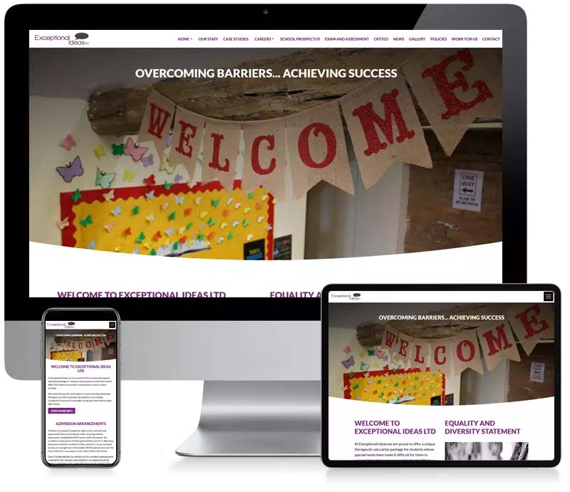 Exceptional Ideas - School Web Design