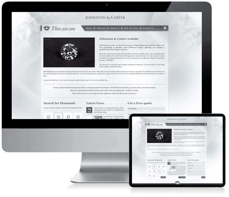 Johnston And Carter - Custom CMS Web Design