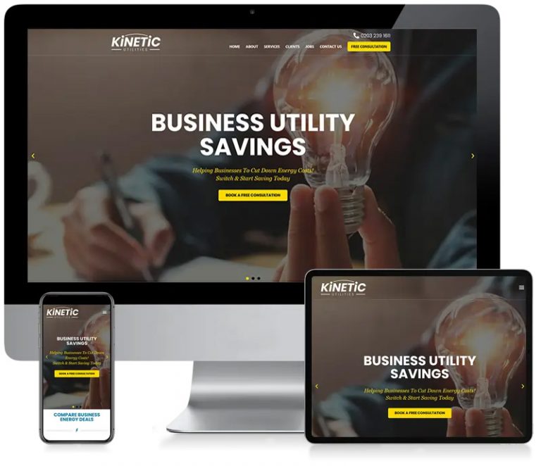 Kinetic Utilities - CMS Web Design