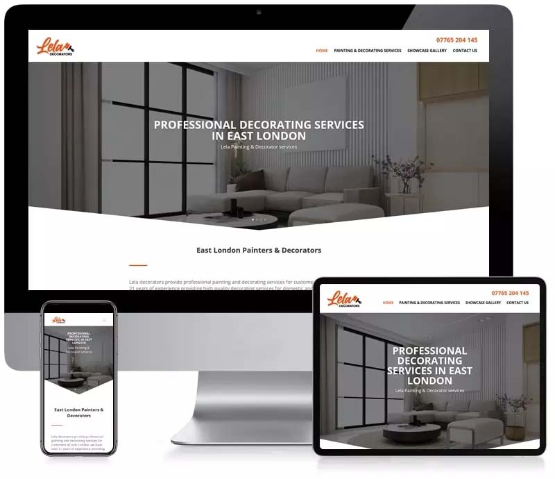 Lela - Decorators - Company Web Design