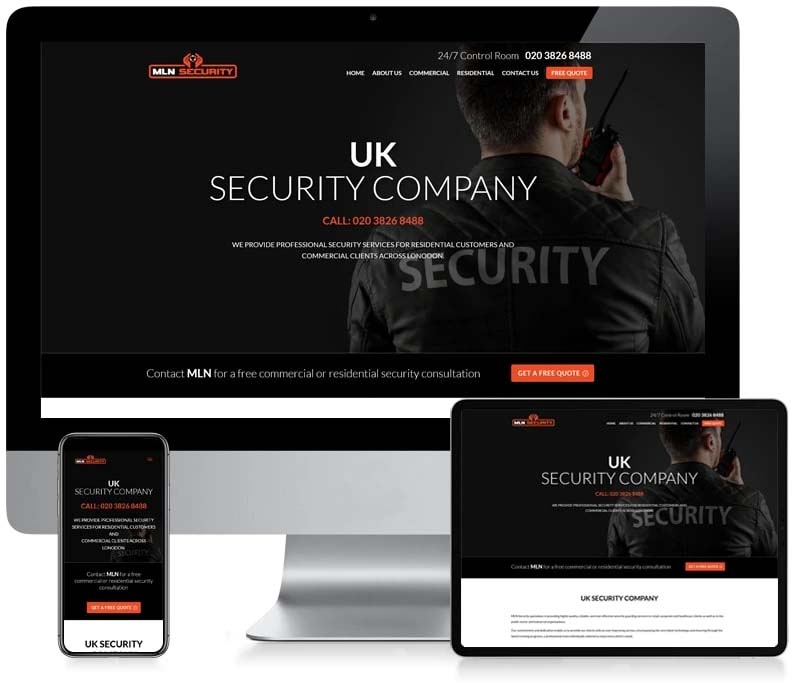 MLN Security - Custom CMS Web Design