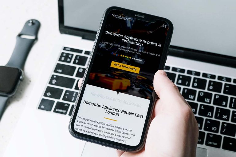 NewWay Domestic Appliances WordPress Website Development