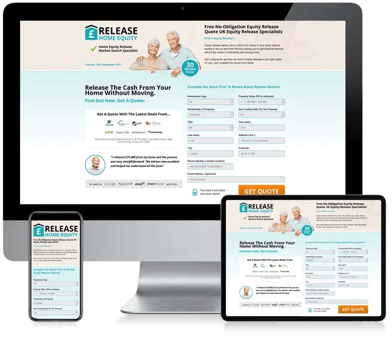 Release Home Equity - Leadpoint Web Design