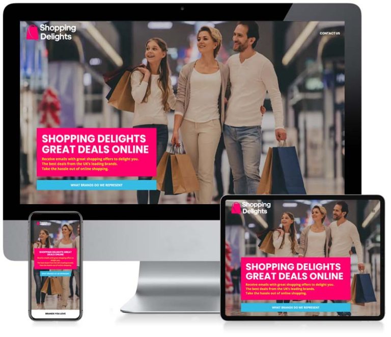 Shopping Delights - WordPress Web Design