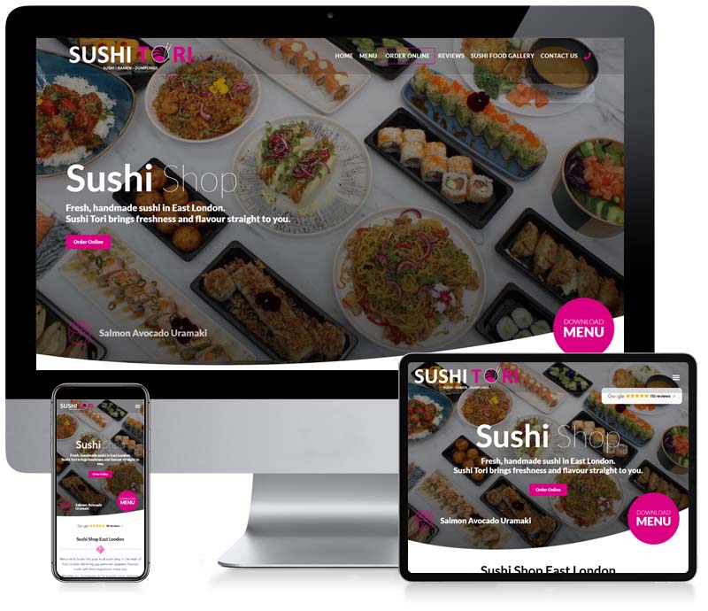 portfolio cms Sushi Tori content