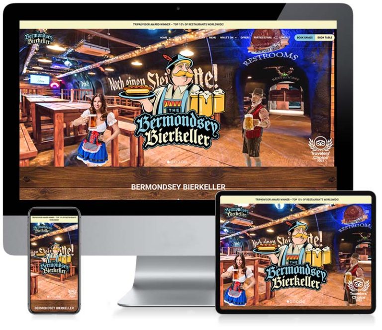 The Bermondsey Bierkeller - WordPress Web Design