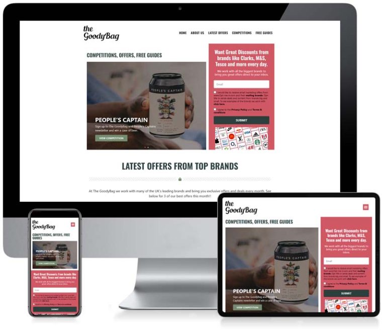 The Goodybag - WordPress Web Design