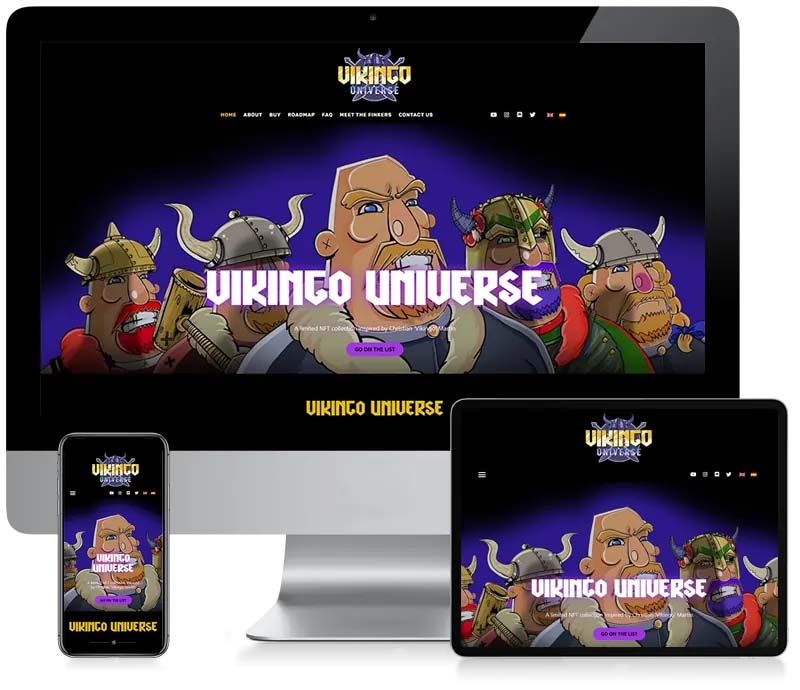 Vikingo NFT - Custom Website Design