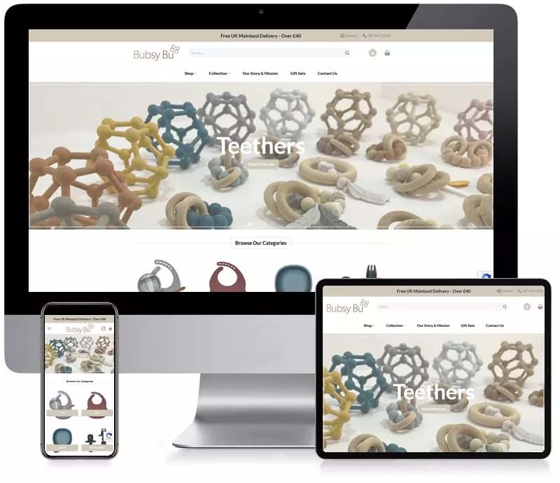 Bubsy Bu - Ecommerce Website Design