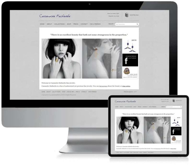 Cassandre Malherbe - WooCommerce Website Design