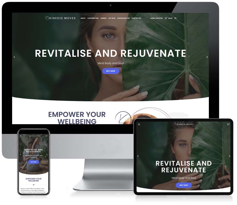 Kinesio Moves - Ticket Sales E-commerce Web Design