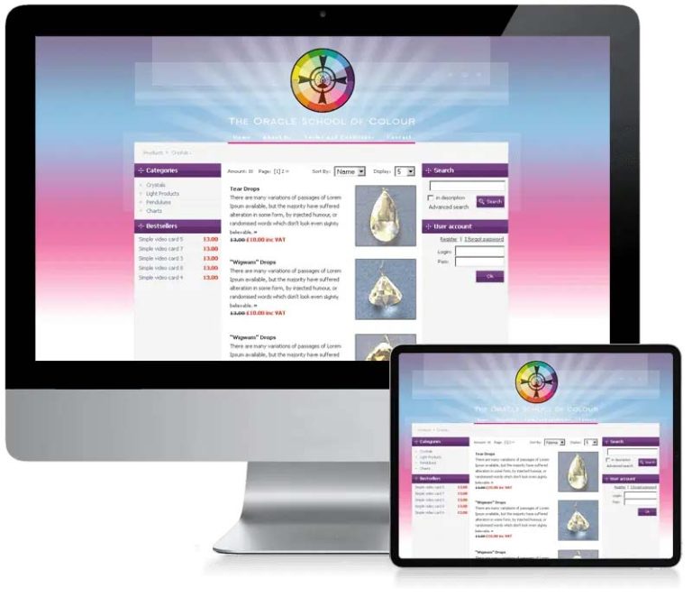 Oracle School of Colour - Custom Website Design