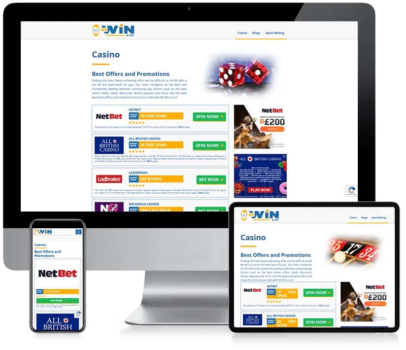 Mr Win Alot - Lead Generation Web Design