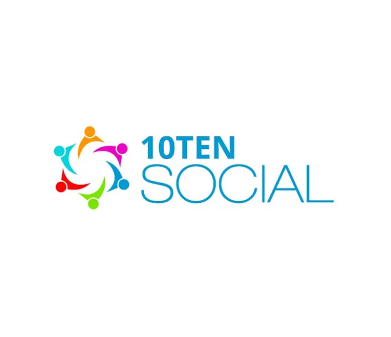 10 Ten Social - Creative Logo Design