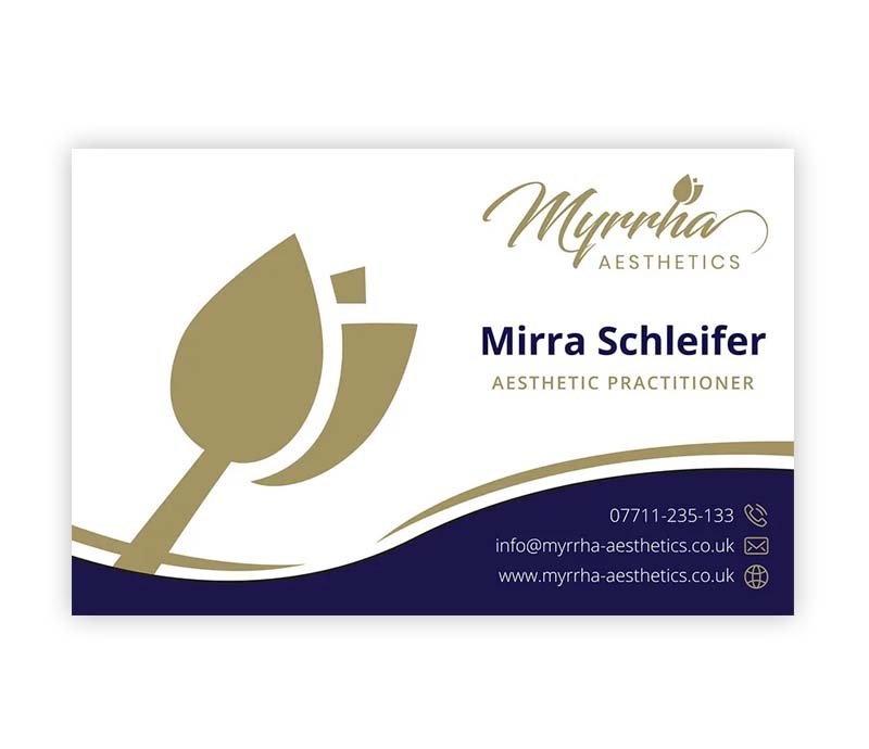 Myrrha Aesthetics - Businesscard Design
