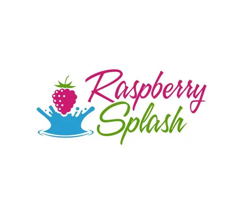 Raspberry Splash - Soft drinks company Logo Design