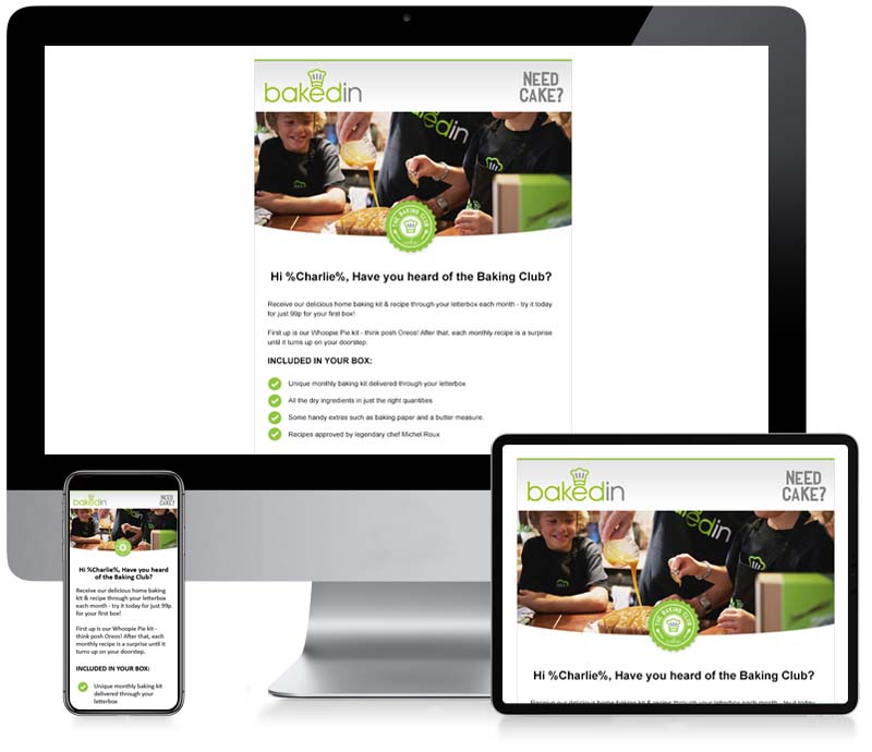 Bakedin - Email Creative Design