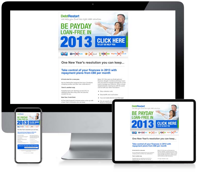 Debt Restart - Custom Email Design