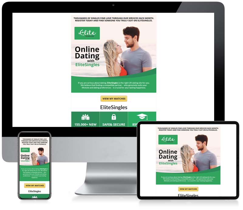 Elite Singles - Dating Email Newsletter Design