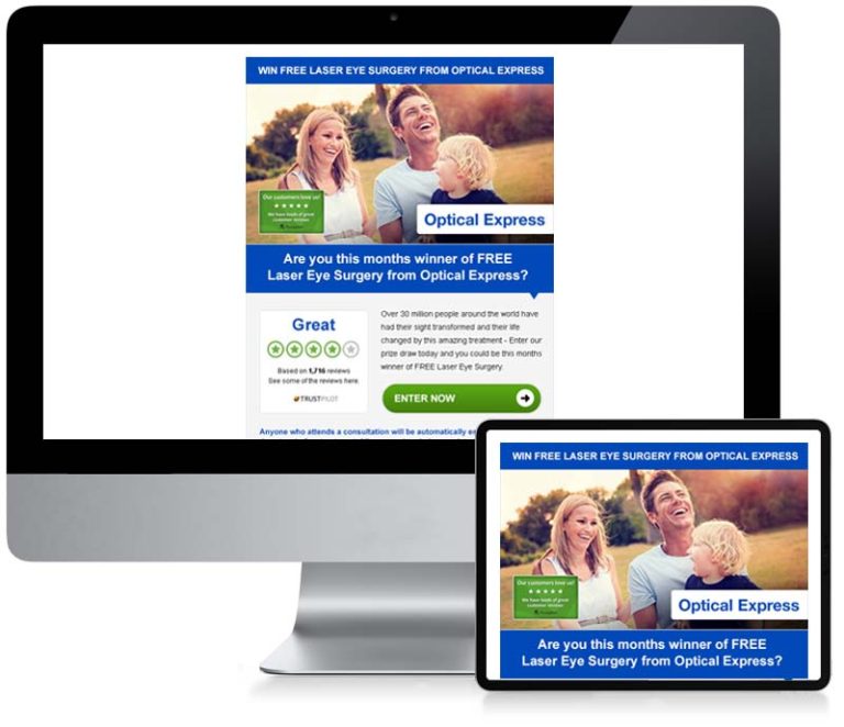 Optical Express - Email Creative Design