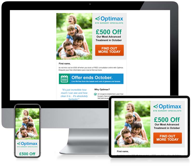 Optimax - Email Creative Design