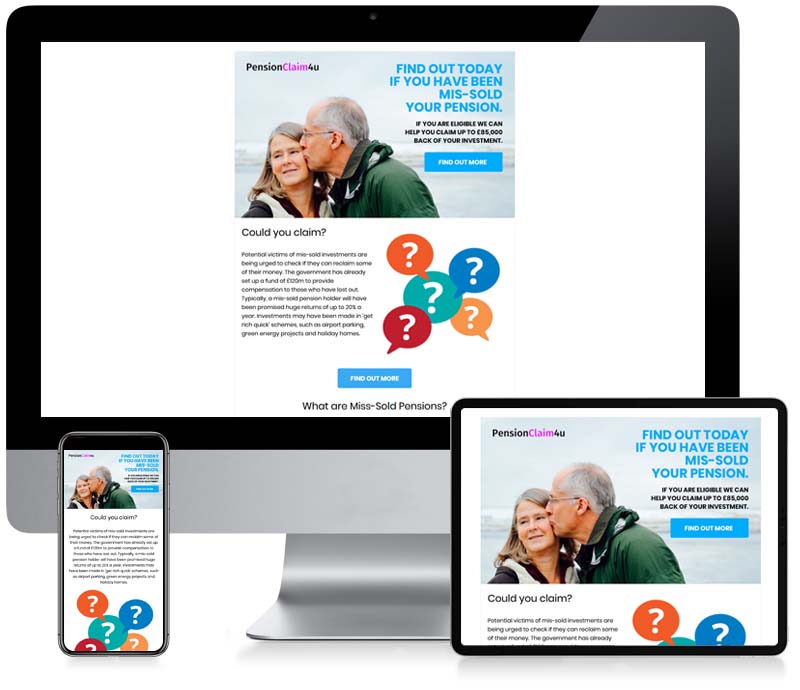 PensionClaim4u - Email Creative Design