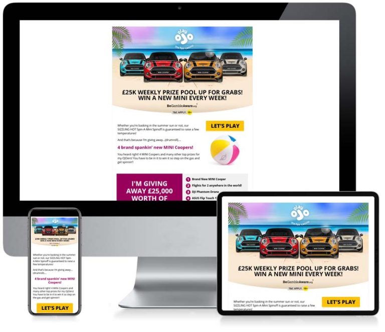 Play Ojo - Custom Email Creative Design