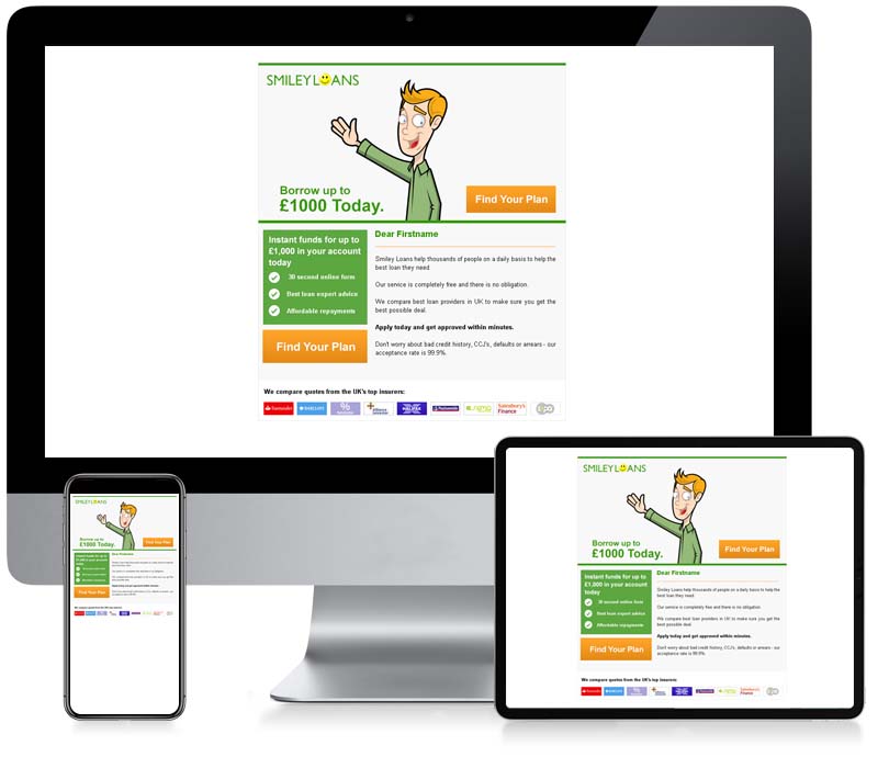 Smiley Loans - Creative Email Design
