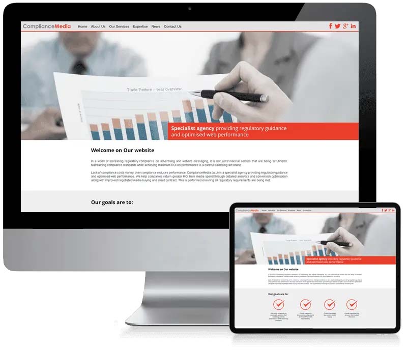 Compliance Media - Financial Business Website Design