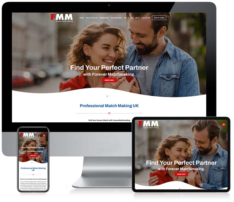 Forever Match Making - Dating Web Design