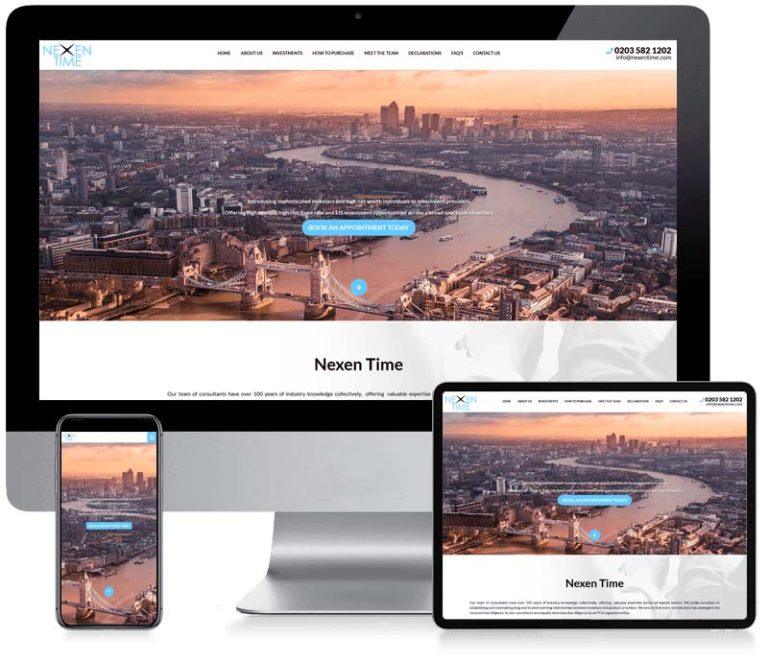 Nexen Time - Custom CMS Web Design