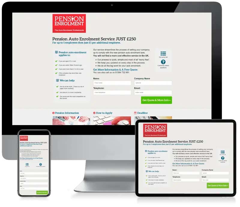 Pension Enrolment - Pension Enrolment Landing Page