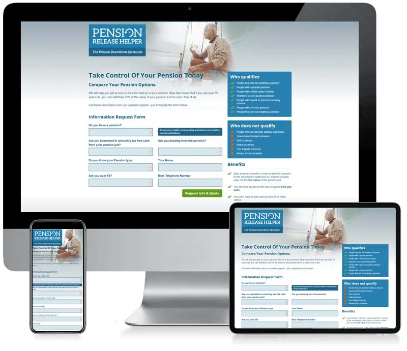 Pension Release Helper - Leadpoint Web Design