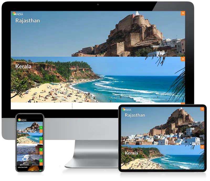 Places to visit in India - Holiday Web Design