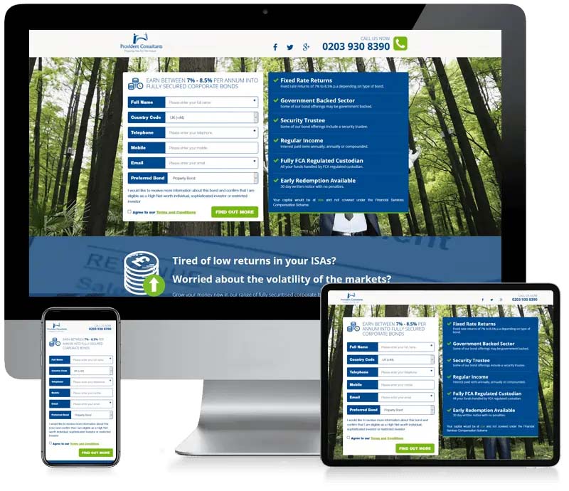 Provident Bond - Custom Website Design