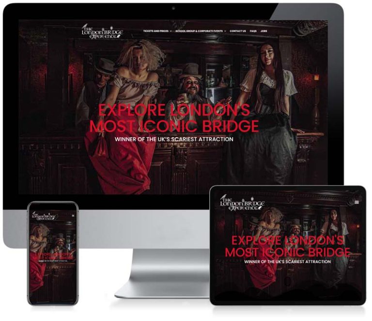 The London Bridge Experience - Custom Website Design
