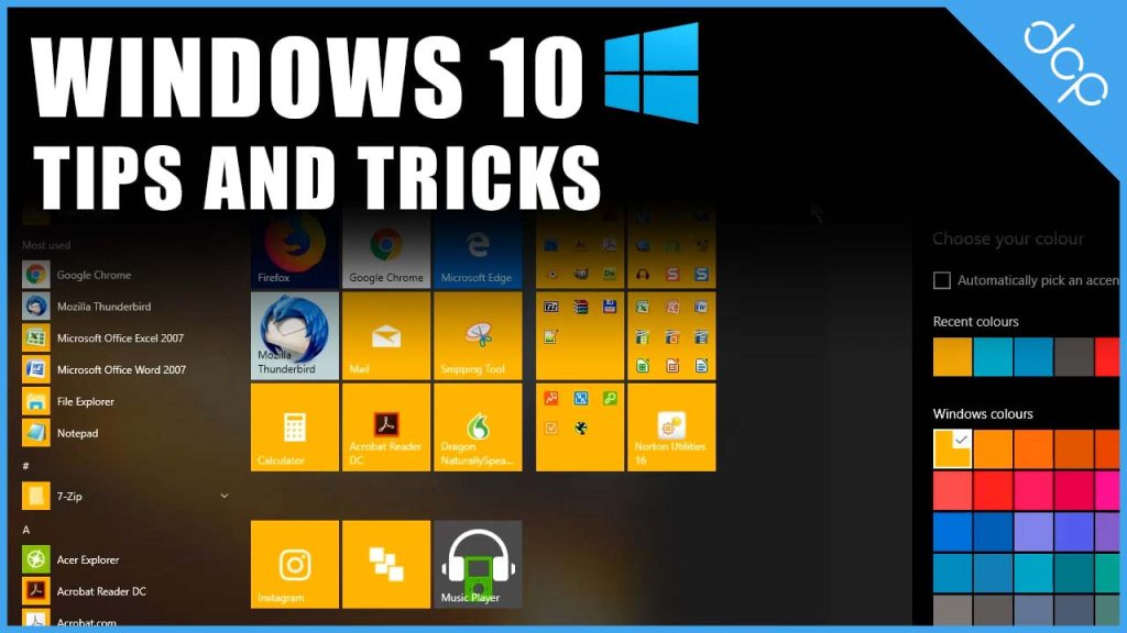 Windows 10 Tip & Tricks Tutorial - Part 1